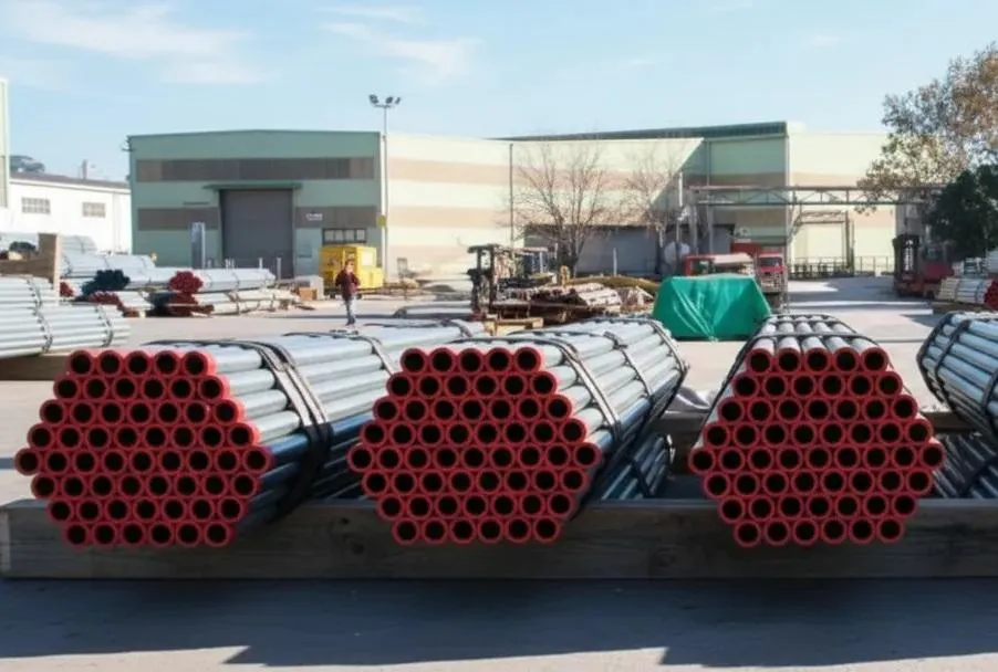 Fire sprinkler pipe system in commercial building
